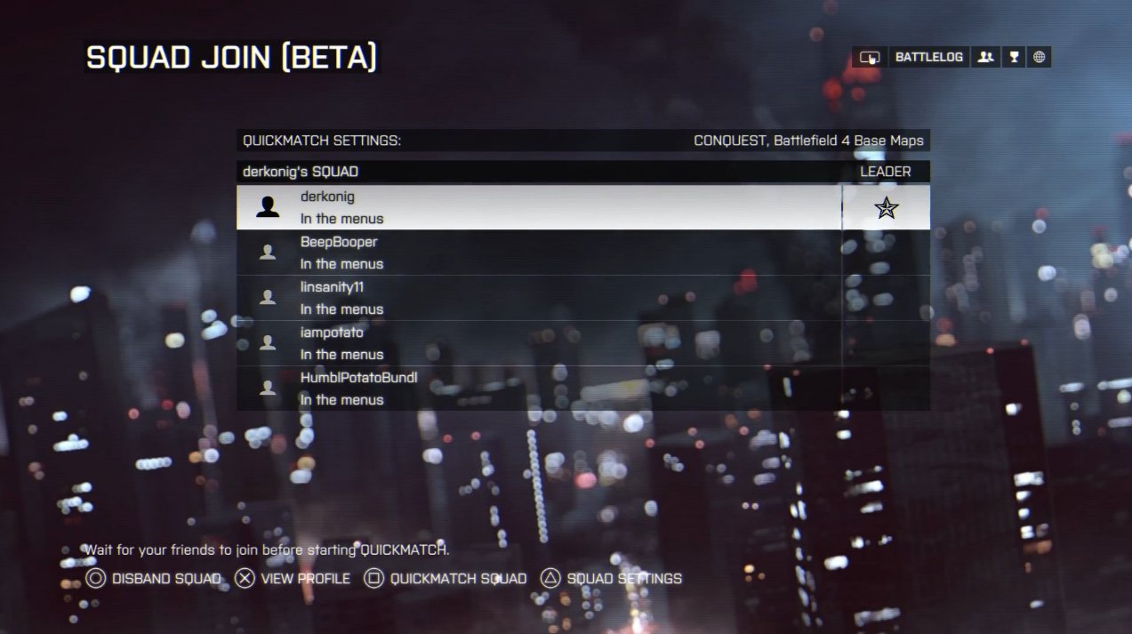 squad join pc battlefield 4