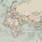 Beautiful "Hand Painted" Map of the Few Undersea Cables That Carry Whole the Internet