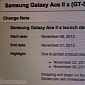 Bell Delays Samsung Galaxy Ace II x to November 22