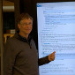 Bill Gates Uses 80-Inch Windows 8 Tablet to Browse the Web – Photo