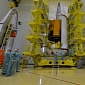 Billion-Star Survey Telescope Installed in Its Payload Fairing