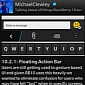 BlackBerry OS 10.2.1 to Sport Floating Action Bar