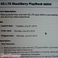BlackBerry PlayBook 4G LTE Arriving on July 31 for $550 CAD