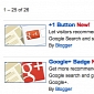 Blogger Adds a +1 Button and a Google+ Badge Gadget