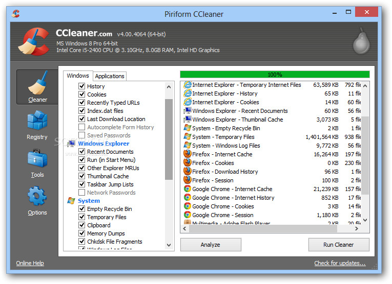 recent update for ccleaner download