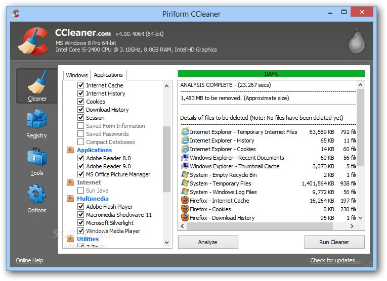 ccleaner windows 8