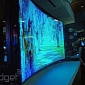 CES 2014: 85-Inch Curved UHD TV Bends at the Touch of a Button
