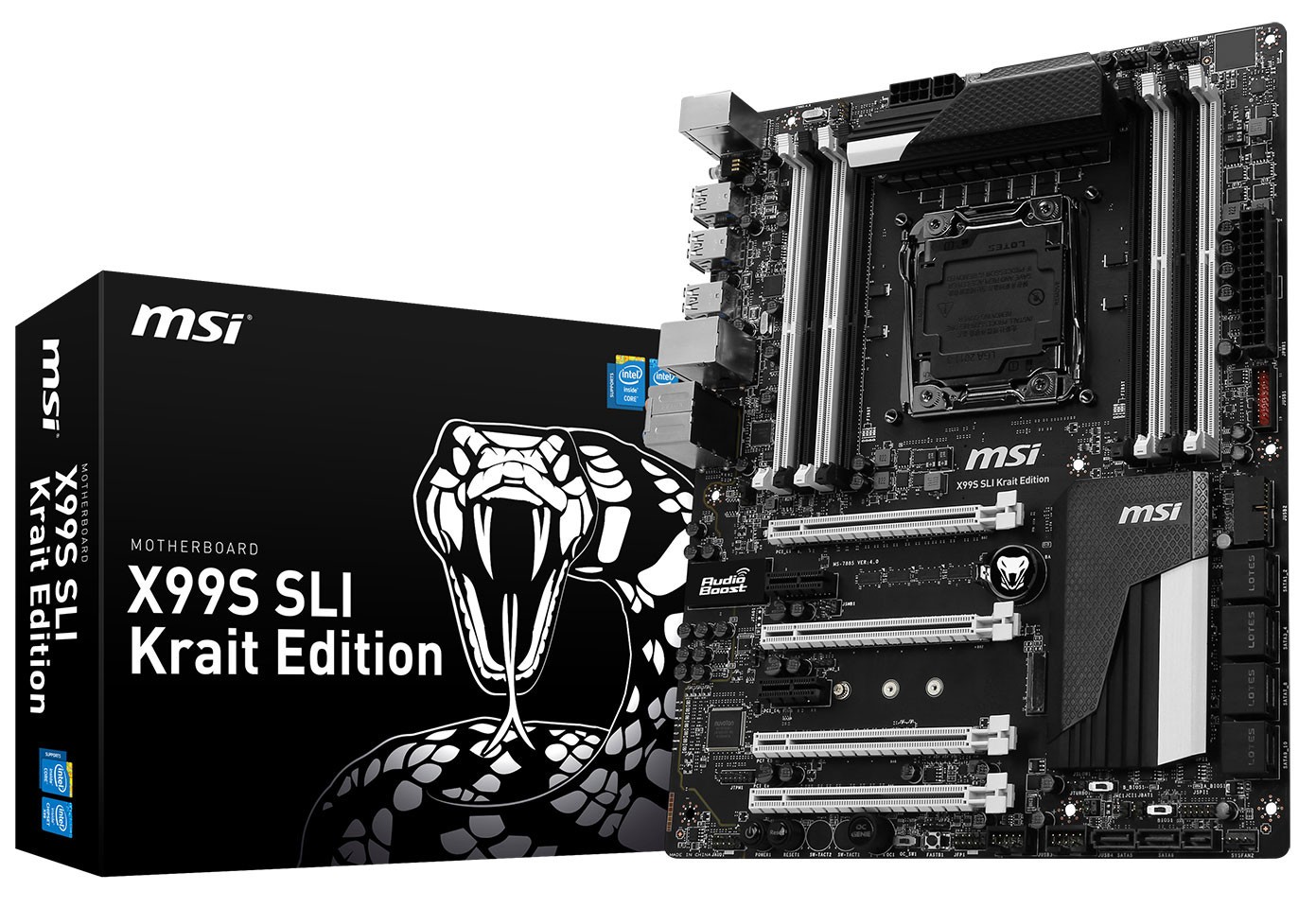 CES 2015: Black and White MSI X99S SLI Krait Edition Super Motherboard