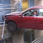 Car Is Left Hanging Outside San Diego Clinic After Crash – Photo