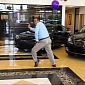 Car Salesman Does the Robot in Funny Ad – Video