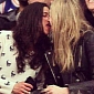Cara Delevingne, Michelle Rodriguez Get Drunk, Make Out at Basketball Game – Photo