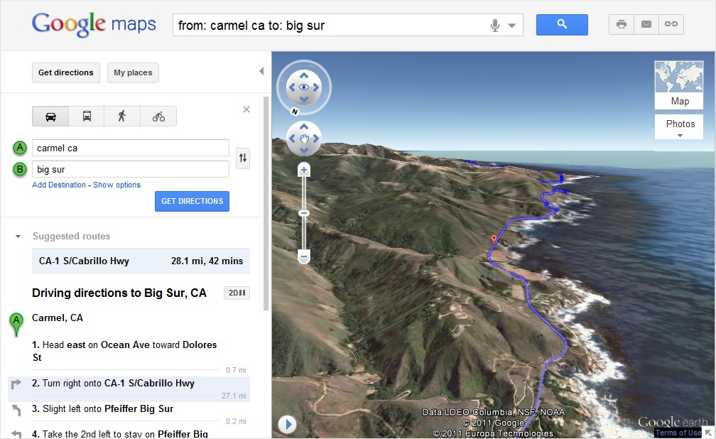 3d tour google maps