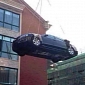 Chinese Woman Lifts Her Son-in-Law's Car on Terrace with Crane over Unpaid Loan