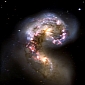 Colliding Galaxies Promote the Development of Supermassive Black Holes