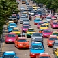 Colorful Taxicabs Cheer Bangkok's Streets – Photo