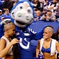 Colts Cheerleaders Go Bald for Charity, Their Coach