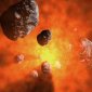 Cosmic Collision Left Naked Asteroid to Cool Down