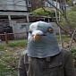 Creepy Pigeon-Masked People Spotted on Street View Japan