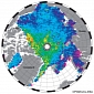CryoSat Releases First Sea Ice Thickness Map