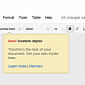Customizable and Persistent Paragraph Styles Now Available in Google Docs
