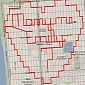 Cyclist Proposes with Heart-Shaped San Francisco GPS-Mapped Bike Route