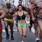 Danica Patrick Is All Ripped in Go Daddy “Bodybuilder” Super Bowl 2014 Ad