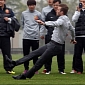David Beckham Falls, Laughs It Off in China – Video