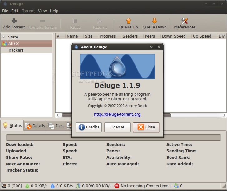 deluge bittorrent where are the torrent file location