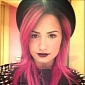 Demi Lovato Dyes Hair Pink, Parties with Selena Gomez