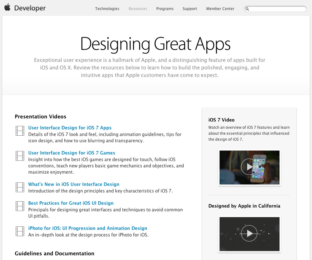 Design Your Best App Yet with Apple's New Developer Resources, Now on a  Single, Convenient Page