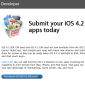 Developers Can Submit iOS 4.2 Applications Starting Today