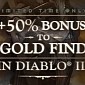 Diablo 3 Gets 50% Gold Find Bonus for the Weekend on PC