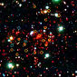 Distant Universe Reveals Enormous Galactic Cluster