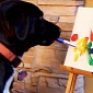 Dog Paints to Raise Funds for Domestic Violence Victims