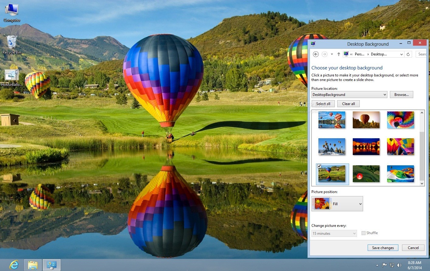 sample Pointer reading Download Microsoft's Hot Air Balloons Theme for Windows 8.1
