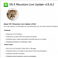 Download OS X 10.8.2 Mountain Lion