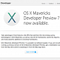 Download OS X Mavericks Developer Preview 7
