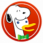 DuckDuckGo's Snoopy Doodle Logo