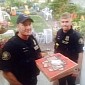 Dude Has Police Officers Deliver Pizza to His Home