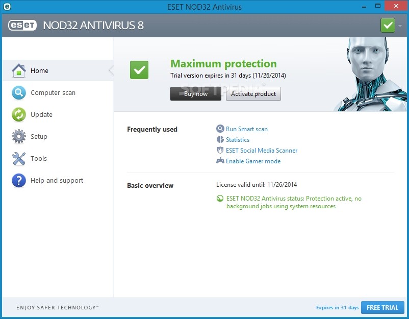 interface pantry scratch ESET NOD32 Antivirus 8 Review – Back with New Features