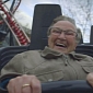 Elderly Grandmother Is Thrilled by Her First Roller Coaster Ride – Video