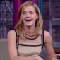 Emma Watson Laughs Off Wardrobe Malfunction on Letterman