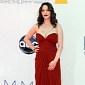 Emmys 2012: Kat Dennings Dreads Spilling Out of Her Dress