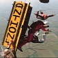 Escape Artist Skydives in a Coffin at 14,000 Feet (4,200 Meters)