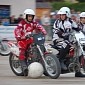 Exotic Sport Called Motoball Combines Motorcycle Riding and Football