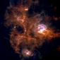 Extreme Stellar Factory Imaged by Herschel