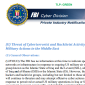 FBI Warns of Possible Cyber Retaliation in Response to Airstrikes in Iraq and Syria