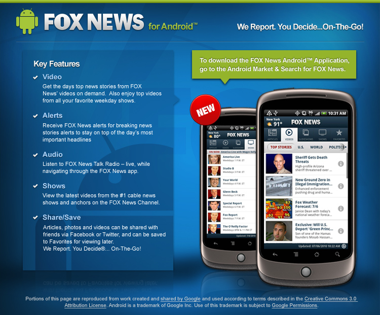 FOX News App Lands on Android