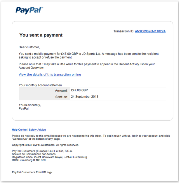 How To Make A Fake Paypal Payment.