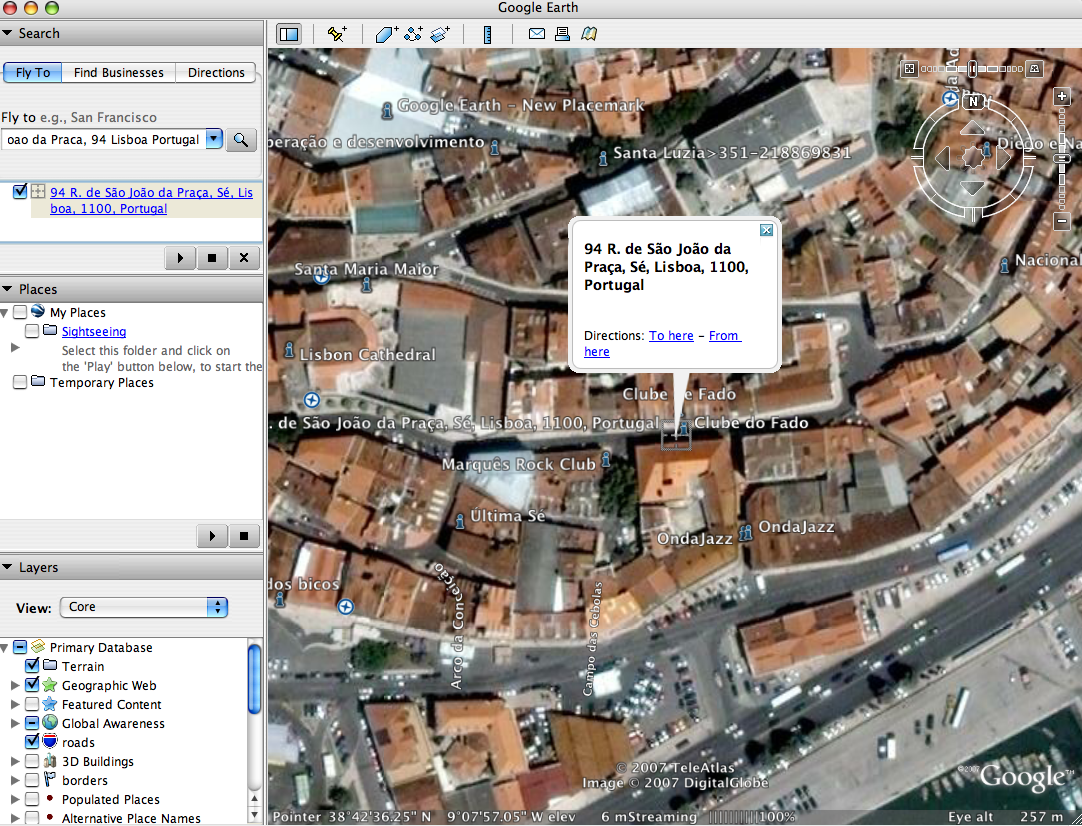 satellite view of address